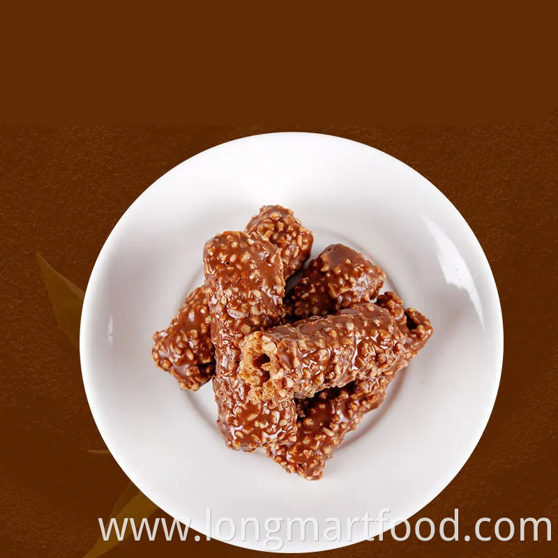 Five Layer Sandwich Chocolate Candy Multiple Raw Materials Nuts Nuts Peanuts Snacks Sweet Halal Snacks Dark Chocolate Bar